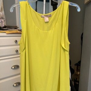 Bright yellow dress tank